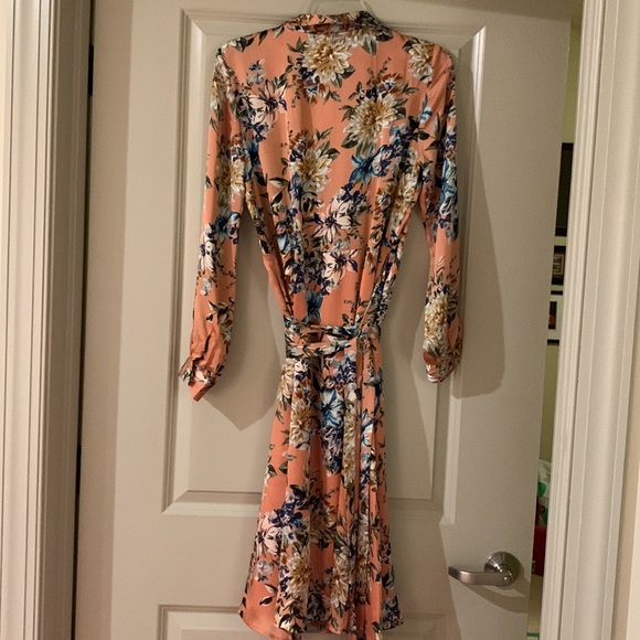 FRNCH Paris floral wrap dress - medium euc - Picture 6 of 8